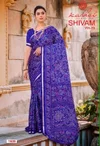 Shivam Vol 16 By Kashvi Dull Moss Viscose Border Bandhej Saree 
